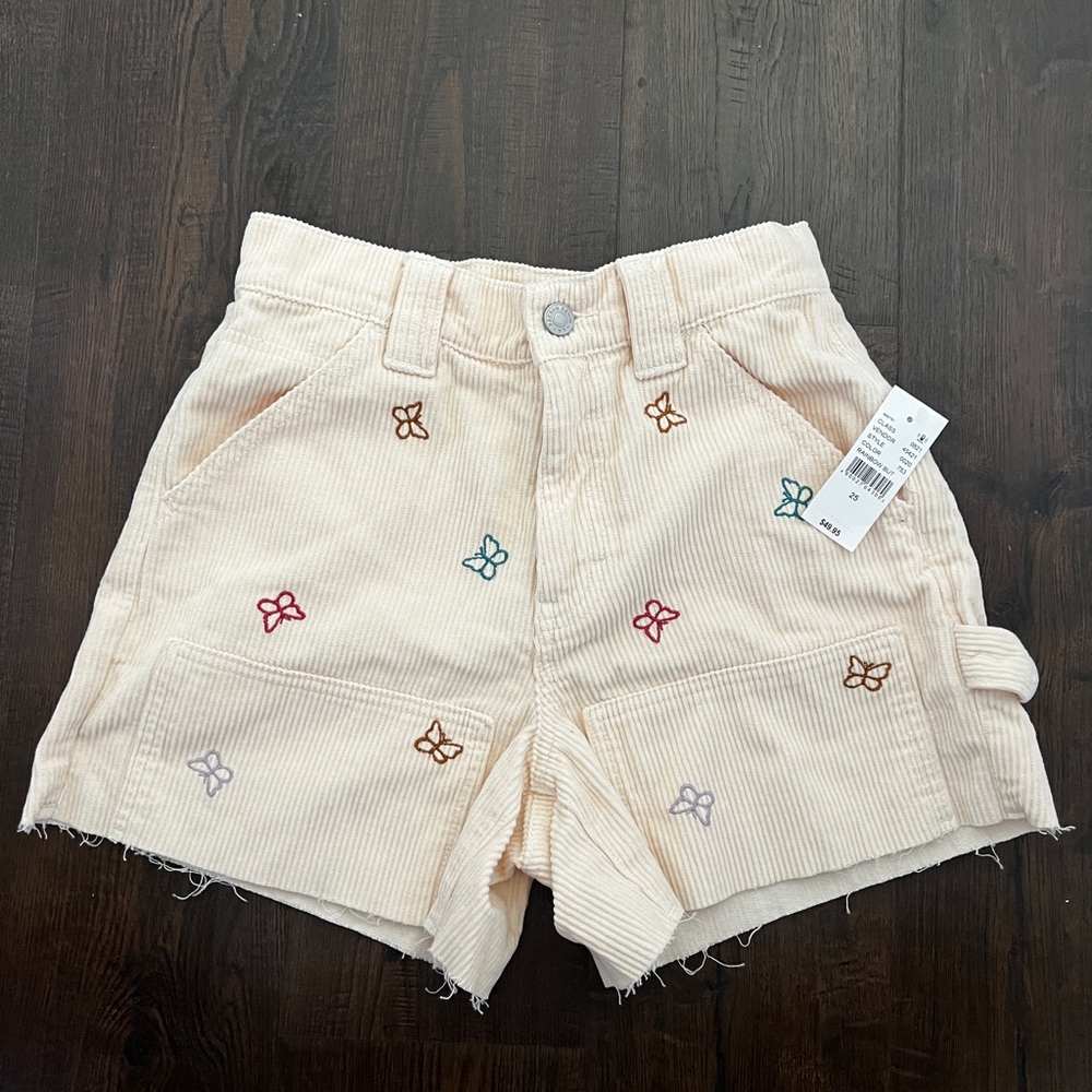 PacSun Embroidered Corduroy Shorts
